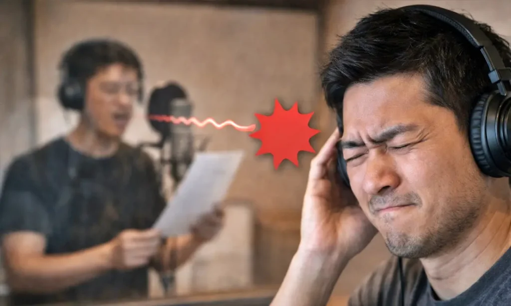 オーディオブックのナレーターが合わないと感じている男性